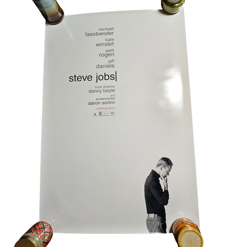 Steve Jobs 2015 Promo Movie Poster 27x40‎ Michael Fassbender, Kate Winslet
